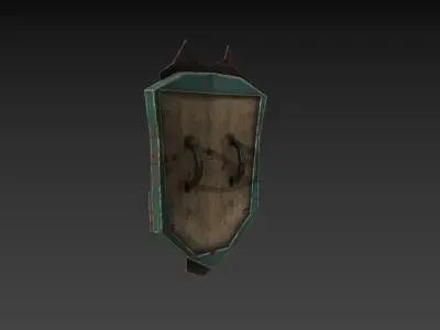 Shield Pbr gamerady realistic Low-poly 3D model