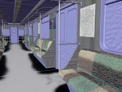 Metro Low-poly 3D model