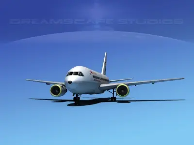 Boeing 767-100 Polynesian 3D model