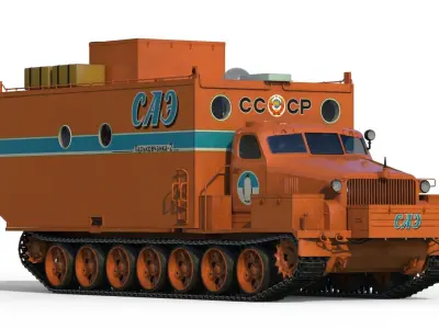 Kharkovchanka-2 Soviet Antarctic Cruisers STT  3D model