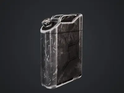 Fuel Can Low-poly 3D model