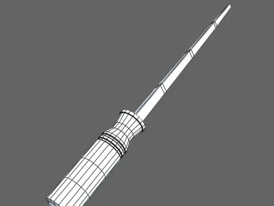 Hand file three sides 3D model