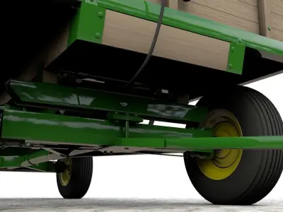 John Deere 953 Wagon 1944 3D model