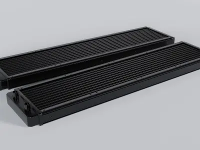 Water cooling radiator - 480 mm 3D model