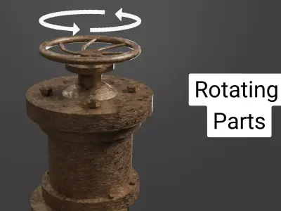 Steampunk Pipes Pack Modular Low-poly 3D model