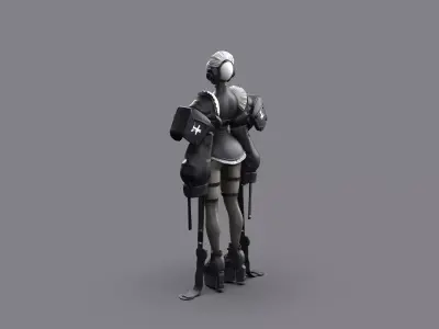 Night City Character Resident 3D model get