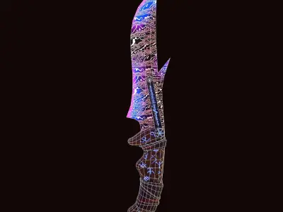 Knife      Invulnerable Low-poly 3D model