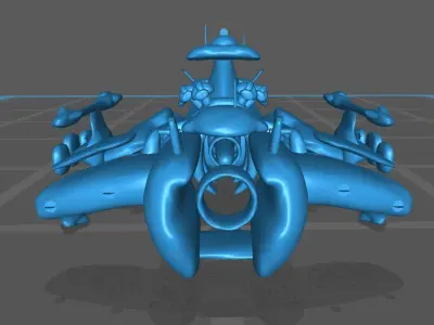 Starcraft Battlecruiser 3D print model
