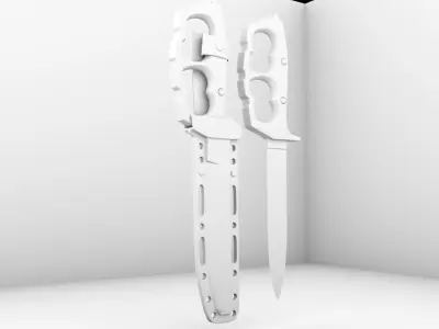 Combat Knife Free 3D model