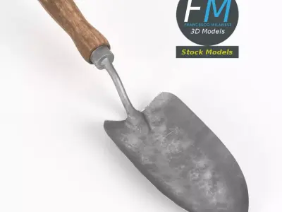 Garden trowel 3D model