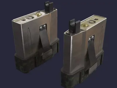  Rifle magazine Low-poly 3D model
