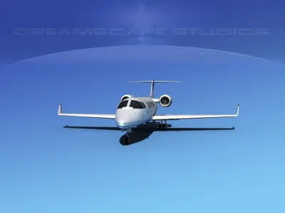 LearJet 45 V03 3D model