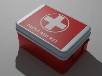First Aid Kit Low-poly 3D model buy