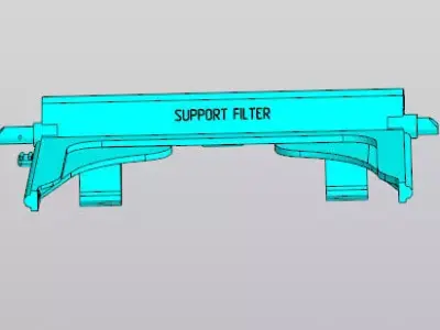 Vacuum Cleaner Frame Stand - Replacement Part 3D model