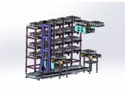 Automatic feeding and discharging system  3D model