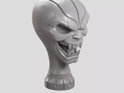 Monster Demon Head Gear Shift Knob and Sculpture 3D print model