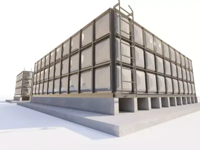 process water tank 3D Model 3D model