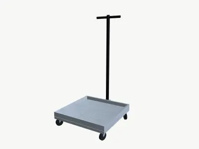 Hand Truck Low-poly 3D model