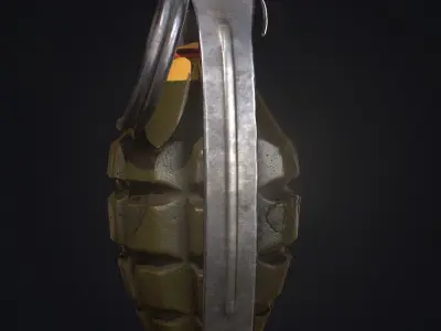 MK2 Grenade Low-poly 3D model shop