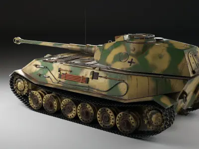 WW2 German tank vk 45 02p 3D model