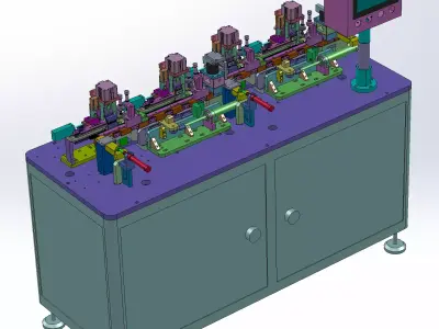 SIM card assembly machine 3D model