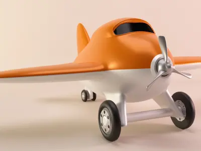 Toy Airplane 3D model shop