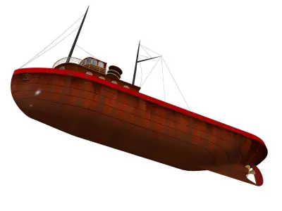 Fishing boat 3D model get