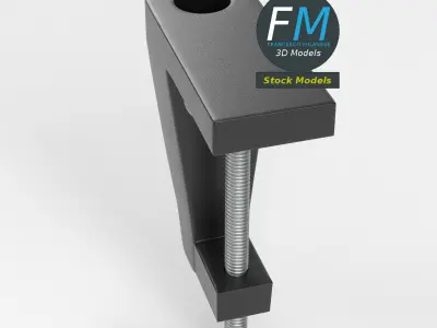 Clamp for desktop lamp 1 3D model