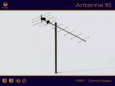 Antenna 16 Low-poly 3D model