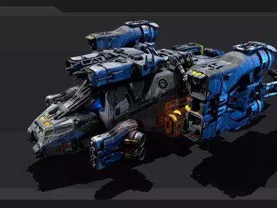 ATLAS - Cargoship Low-poly 3D model