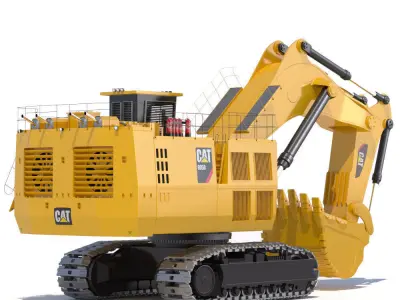 Mining Excavator 6050 Backhoe 3D model