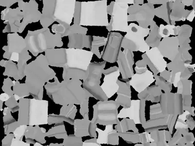 Bronze and Silver Pistol 3D model