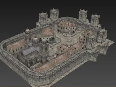 Old German Town 3D model