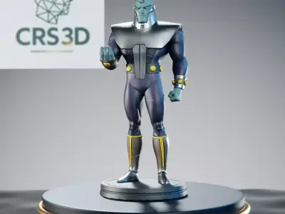 Brainiac The Collector of Worlds Statue 3D print model