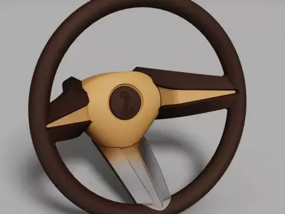 Steering Wheel V5Ford Free 3D model
