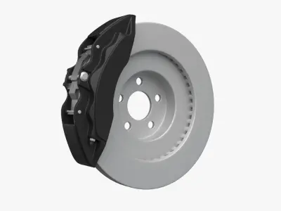 Brake disc 3D model by acves