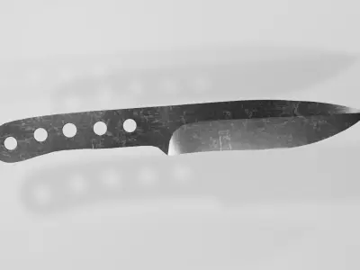 Throwing knife Low-poly 3D model