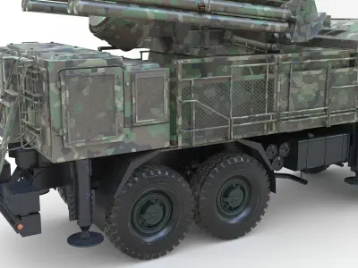 SA 22 Pantsir S1 Camo 3D model