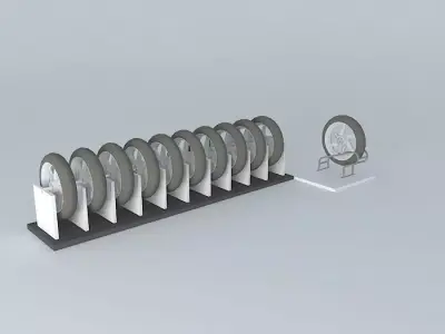 Expositor tires Free 3D model