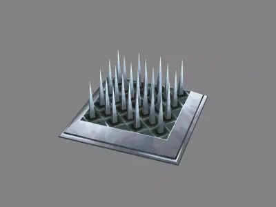 Cartoon Game Trap - thorn Low-poly 3D model