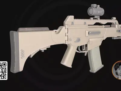 Heckler and Koch G36 - Military Assault Rifle 3D Asset 3D model
