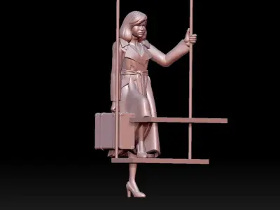 woman 3D print model 4