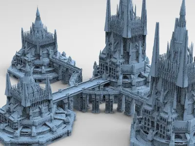 Barons Tower Kit bash 1 3D model