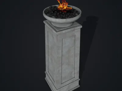 Fire Column 3D model