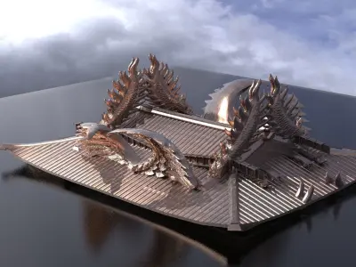 Emperor Japanese Roof 3D model