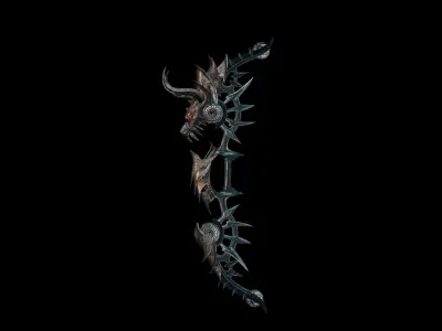 GodSlayer Bow Low-poly 3D model