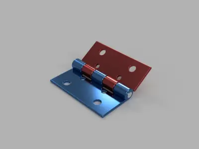 Clamp metal hinge 3D print model
