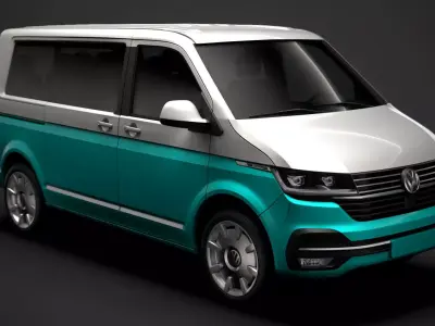 VW Multivan Bulli T6 1 2020 3D model