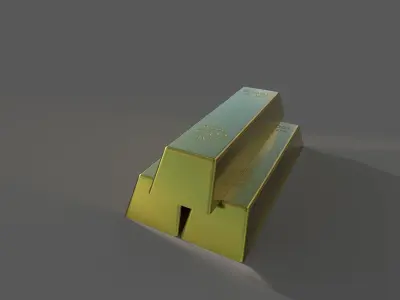 Gold Bars 3D model