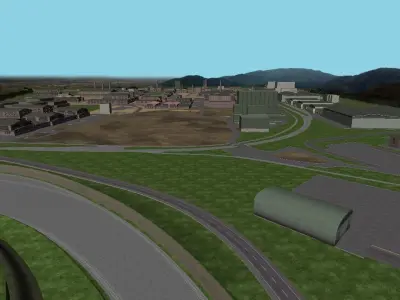 Big industrial scene - basic version 3D model